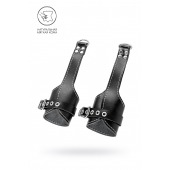 Черные подвесы с белой строчкой - Pecado - купить с доставкой в Мытищах