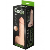 Телесный фаллоудлинитель с мошонкой Cock Next - 17 см. - LOVETOY (А-Полимер) - в Мытищах купить с доставкой