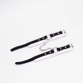 Бело-красные кожаные оковы - Crazy Handmade - купить с доставкой в Мытищах