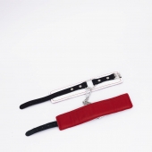 Бело-красные кожаные оковы - Crazy Handmade - купить с доставкой в Мытищах