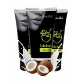 Набор из 3 съедобных лубрикантов JUJU со вкусом кокоса - JuJu - купить с доставкой в Мытищах