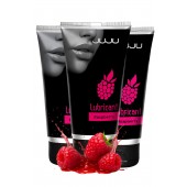 Набор из 3 съедобных лубрикантов JUJU со вкусом малины - JuJu - купить с доставкой в Мытищах