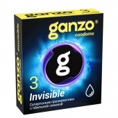 Супертонкие презервативы Ganzo Invisible - 3 шт. - Ganzo - купить с доставкой в Мытищах