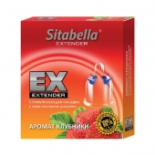 Стимулирующая насадка Sitabella Extender  Клубника - Sitabella - купить с доставкой в Мытищах