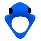 Синее эрекционное кольцо Wooomy Tribeс с вибрацией - Adrien Lastic - в Мытищах купить с доставкой