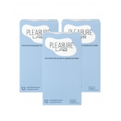 Набор из 3 упаковок ультратонких презервативов Pleasure Lab (по 12 шт.) - Pleasure Lab - купить с доставкой в Мытищах