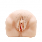 Телесный мастурбатор-вагина с оволосением и вибрацией - Baile - в Мытищах купить с доставкой