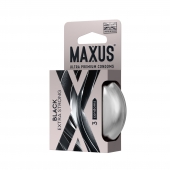 Черные утолщенные презервативы MAXUS Extra Strong с железным кейсом - 3 шт. - Maxus - купить с доставкой в Мытищах