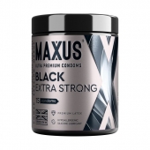 Черные утолщенные презервативы MAXUS Extra Strong с железным кейсом - 15 шт. - Maxus - купить с доставкой в Мытищах