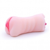 Телесный двусторонний мастурбатор - вагина и ротик - Boys of Toys - в Мытищах купить с доставкой