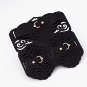 Фигурный набор для БДСМ-игр с узорами и золотистой фурнитурой - Crazy Handmade - купить с доставкой в Мытищах