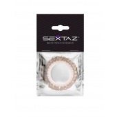 Эрекционное кольцо с бежевыми «ресничками» - Sextaz - в Мытищах купить с доставкой
