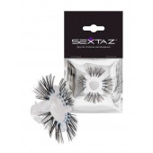 Эластичное эрекционное кольцо с черными «ресничками» - Sextaz - в Мытищах купить с доставкой