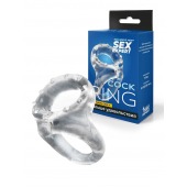 Прозрачное двойное эрекционное кольцо - Sex Expert - в Мытищах купить с доставкой
