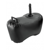 Черное надувное кресло с платформой для фиксации дилдо Body Dock Inflatable Love Seat - Pipedream - купить с доставкой в Мытищах