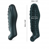 Серая силиконовая насадка на пенис с подхватом Manwan Ryzer - Manwan - в Мытищах купить с доставкой