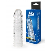 Прозрачная закрытая насадка на пенис - 17 см. - Sex Expert - в Мытищах купить с доставкой