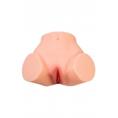 Телесный реалистичный мастурбатор-полуторс с 2 любовными входами - No Name - в Мытищах купить с доставкой