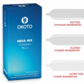 Презервативы OKOTO Mega Mix - 18 шт. - Sitabella - купить с доставкой в Мытищах
