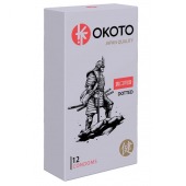 Точечные презервативы OKOTO Dotted - 12 шт. - Sitabella - купить с доставкой в Мытищах