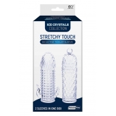 Набор из 2 прозрачных насадок на член Seductive Tickler Sleeves Set - NMC - в Мытищах купить с доставкой