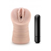 Телесный мастурбатор-вагина Ayumi с вибрацией - Blush Novelties - в Мытищах купить с доставкой