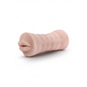 Телесный мастурбатор-ротик Nicole Vibrating Masturbator - Blush Novelties - в Мытищах купить с доставкой