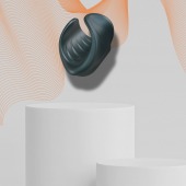 Серый сквозной мастурбатор с вибрацией Manwan Starter - Manwan - в Мытищах купить с доставкой