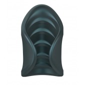 Серый сквозной мастурбатор с вибрацией Manwan Starter - Manwan - в Мытищах купить с доставкой