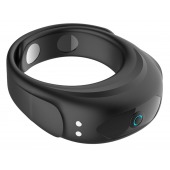 Черное эрекционное виброкольцо на ремешках - Boys of Toys - в Мытищах купить с доставкой