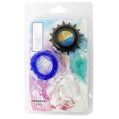 Набор из 3 эрекционных колец разного цвета и рельефа - Boys of Toys - в Мытищах купить с доставкой