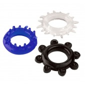 Набор из 3 эрекционных колец разного цвета и рельефа - Boys of Toys - в Мытищах купить с доставкой