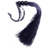 Черная силиконовая плетка - 25,4 см. - Boys of Toys - купить с доставкой в Мытищах