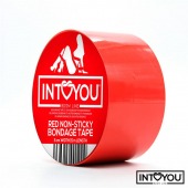 Красный скотч для фиксации Non-Sticky Bondage Tape - 15 м. - Intoyou - купить с доставкой в Мытищах