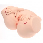 Телесный мастурбатор-полуторс Barbie - Naked Factory - в Мытищах купить с доставкой