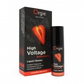 Жидкий вибратор Orgie High Voltage Strawberry - 15 мл. - ORGIE - купить с доставкой в Мытищах