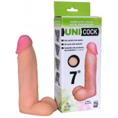 Фаллическая насадка Харнесс UNICOCK 7  - 19 см. - LOVETOY (А-Полимер) - купить с доставкой в Мытищах