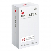 Ультратонкие презервативы Unilatex Ultra Thin - 12 шт. + 3 шт. в подарок - Unilatex - купить с доставкой в Мытищах