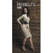 Пояс с клёпками Yona Black - Rebelts - купить с доставкой в Мытищах