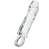 Прозрачная насадка с петлёй для фиксации - 14 см. - ToyFa - в Мытищах купить с доставкой