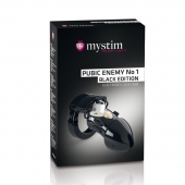 Пояс верности с электростимуляцией Mystim Pubic Enemy No1 Black Edition - MyStim - купить с доставкой в Мытищах