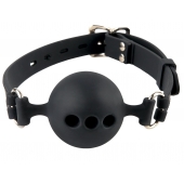 Силиконовый кляп-шар с отверстиями для дыхания Silicone Breathable Ball Gag Small - Pipedream - купить с доставкой в Мытищах