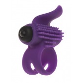 Эрекционное кольцо с подхватом мошонки и стимуляцией клитора Bullet Lastic Ring - Adrien Lastic - в Мытищах купить с доставкой