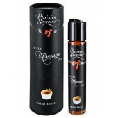 Массажное масло с ароматом крем брюле Huile de Massage Gourmande Creme Brulée - 59 мл. - Plaisir Secret - купить с доставкой в Мытищах