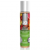 Смазка с ароматом тропических фруктов JO Flavored Tropical Passion - 30 мл. - System JO - купить с доставкой в Мытищах