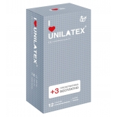 Презервативы с точками Unilatex Dotted - 12 шт. + 3 шт. в подарок - Unilatex - купить с доставкой в Мытищах