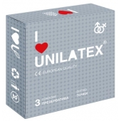 Презервативы с точками Unilatex Dotted - 3 шт. - Unilatex - купить с доставкой в Мытищах