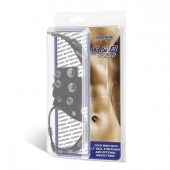 Утяжка на пенис и мошонку Cock Ring With 1.5  Ball Stretcher And Optional Weight Ring - BlueLine - купить с доставкой в Мытищах
