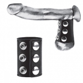 Утяжка на пенис на кнопочках 100% PVC STRAP WITH METAL SNAP - BlueLine - купить с доставкой в Мытищах