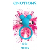 Голубое эрекционное виброколечко Emotions Minnie Breeze - Lola Games - в Мытищах купить с доставкой
